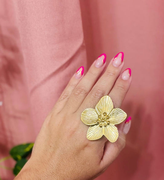 ✨Anillo Flora - Stainless Steel (Ajustable)