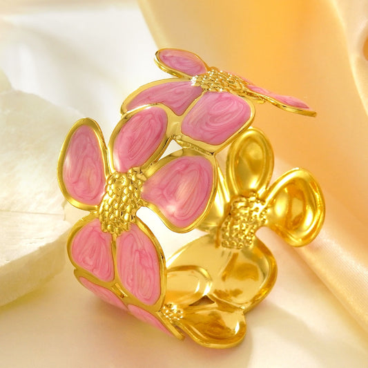 ✨Brazalete  Flor – Stainless Steel